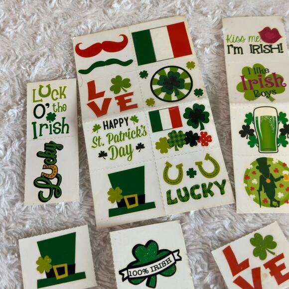 Saint Patrick’s Day Assorted Temporary Tattoos Bundle - Picture 3 of 5